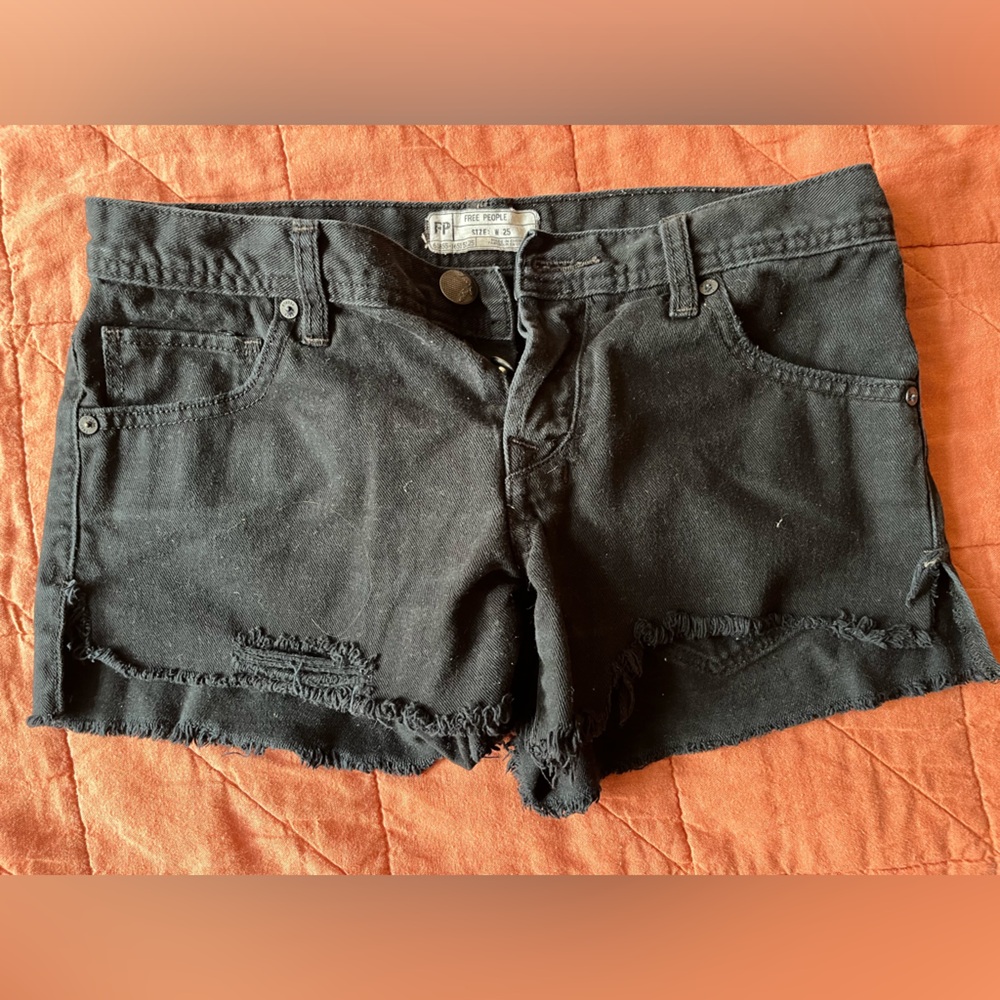 Free People Black Shorts